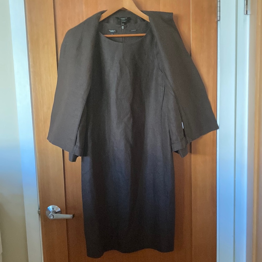 Talbots Irish linen sheath dress with jacket